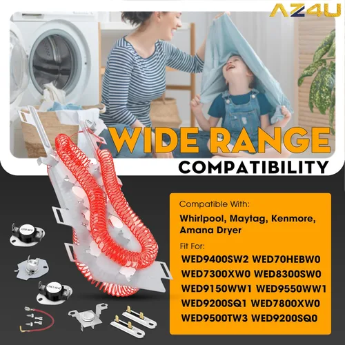 Miniatura 3 de Para Whirlpool WED9400SW2 WED70HEBW0 WED7300XW0 WED8300SW0 WED9150WW1 WED9550WW1 WED9200SQ1 WED7800XW0 WED9500TW3 WED9200SQ1 WED7800XW0 WED9500TW3