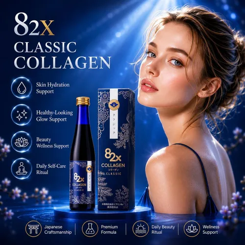 Miniatura 3 de 82X Classic Collagen - Péptidos de colágeno de atún de pescado marino, bebida líquida para piel, cabello y uñas de Japón con 82 plantas fermentadas