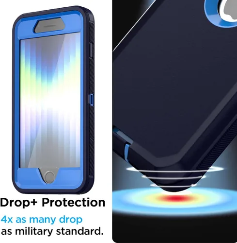 Miniatura 5 de AICase Funda para iPhone SE Case de 3ª y 2ª Generación, para iPhone SE 2022/2020 Protector de Pantalla Integrado Resistente Protección Antigolpes