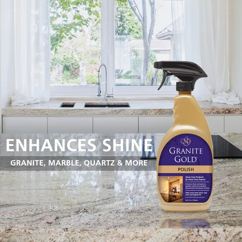 Miniatura 3 de Granite Gold Spray polaco, brillo sin rayas para encimeras de granito, cuarzo, mármol, travertino, piedra natural, 24 onzas líquidas (paquete de 2)
