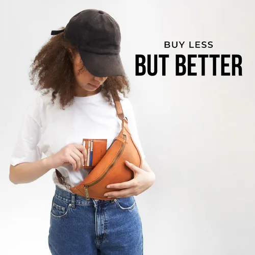Miniatura 9 de Berliner Bags Cangurera de cuero genuino vintage Kai, bolso de cinturón, bandolera bandolera para hombres y mujeres - marrón