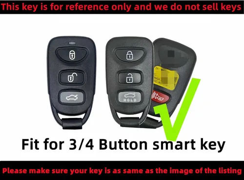 Miniatura 3 de REPROTECTING Funda para llavero de TPU compatible con Hyundai Accent Elantra Genesis Sonata Kia Forte Optima Rondo Sorento Spectra 2006-2020