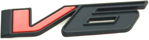 Miniatura 2 de 1 calcomanía de repuesto para placa de identificación de emblema V6 3D para Canyon Colorado 17-20 (rojo negro)