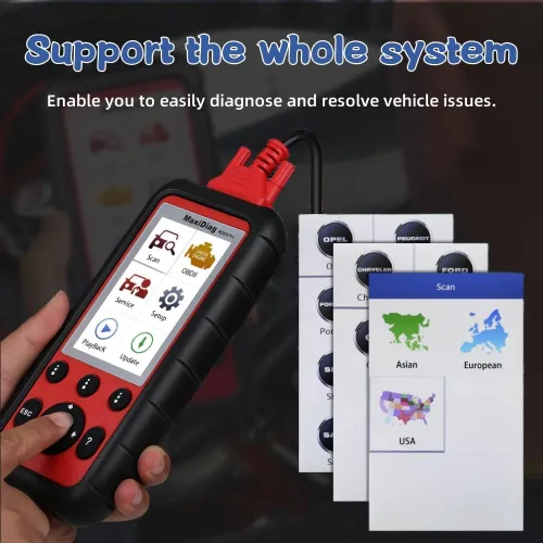 Miniatura 7 de Autel MaxiDiag MD808 Pro OBD2 escáner, herramienta de escaneo de diagnóstico de todo el sistema, actualización de MaxiCheck Pro/MD808/MD806