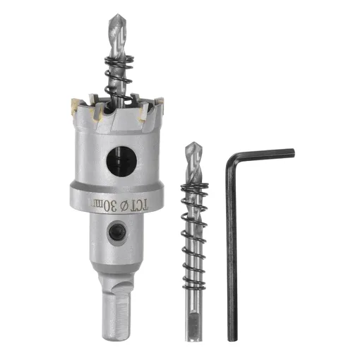 Miniatura 54 de HARFINGTON Cortador de carburo de sierra de agujero de metal de 0.472 in / 0.47 pulgadas de diámetro para acero inoxidable, metal, aleación