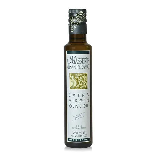 Miniatura 7 de Delicado aceite de oliva virgen extra italiano prensado en frío, aceite de oliva ligero para cocinar y freír, importado de Italia, 8.45 onzas