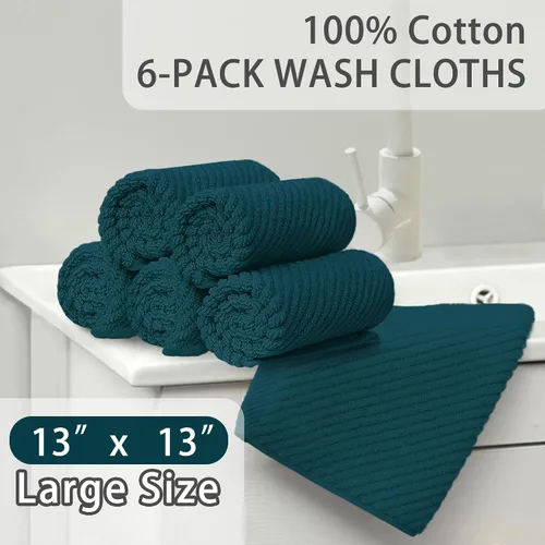 Miniatura 215 de VOOVA & MOVAS Toallas de mano blancas - 100% algodón Ligeras Gruesas Secado rápido Suaves Absorbentes, paquete de 4 piezas grandes de 18