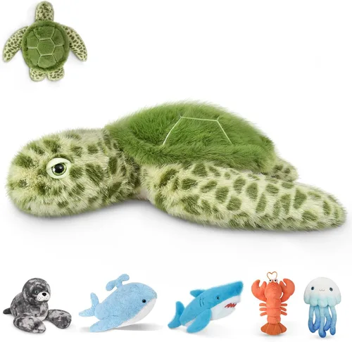 Miniatura 13 de Niuniu Daddy 23 pulgadas 3.3 libras de peluche con peso de medusa para niños y adultos, lindos animales de peluche con peso de medusa, almohada