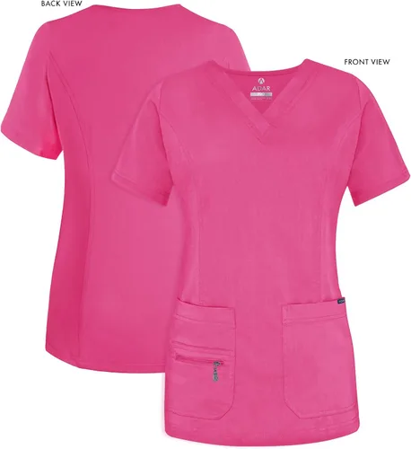 Miniatura 5 de Adar Pro - Camisa quirúrgica para mujer, con cuello en V elevado
