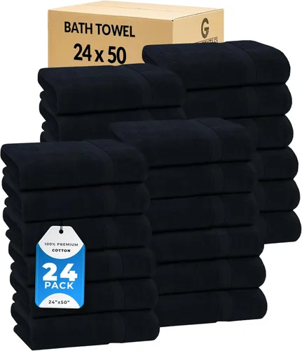 Miniatura 33 de GOLD TEXTILES Toalla 100% algodón, paquete de 12, 13 x 13 pulgadas, color blanco, ultra suave, altamente absorbente, de larga duración y de secado