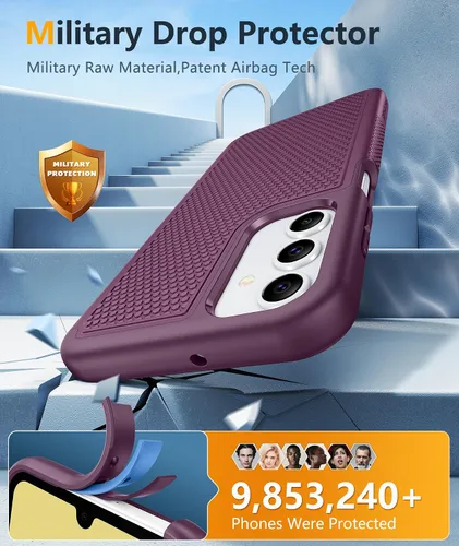 Miniatura 922 de FNTCASE Funda para iPhone 17 Pro: Fundas delgadas translúcidas de color azul claro compatibles con MagSafe, protección completa de la cámara