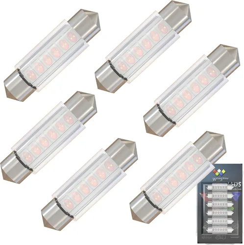 Miniatura 19 de Bombilla LED Festoon C5W de 38mm 39mm DE3425 DE3423 Bombillas LED Ámbar Amarillo Festoon 6418 6411 6423 Bombilla LED DC 12V para Luces Interiores