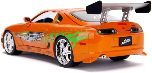 Miniatura 5 de Jada Fast & Furious 1:18 Toyota Supra - Coche fundido a presión y figura de Brian de 3 pulgadas, juguetes para niños y adultos