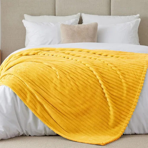 Miniatura 71 de BEDELITE Manta de forro polar para sofá, 10.58 oz/m², suave y cálida, manta acuática esponjosa, manta decorativa y de regalo para mujeres, hombres