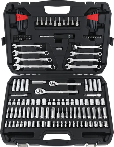 Miniatura 8 de Amazon Basics - Juego de herramientas de llaves mecánicas con estuche, 123 piezas