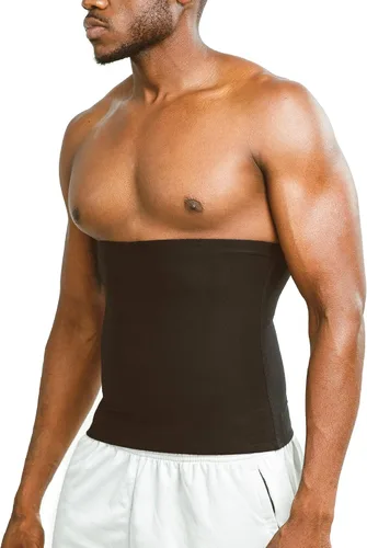Miniatura 3 de Sweat Shaper Faja reductora de cintura premium para hombres, cinturón de sauna para entrenamiento de cintura, sin neopreno, cinturón adelgazante