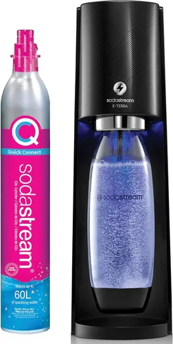 Miniatura 10 de SodaStream E-TERRA - Máquina de agua con gas (blanco) con CO2 y botella de carbonatación