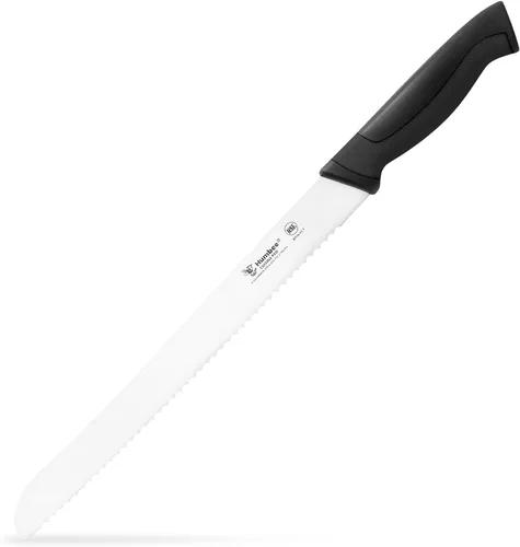 Miniatura 12 de Cuchillo de pan dentado de 10 pulgadas, cuchillo de hoja de acero inoxidable de alto carbono premium para pan con mango ergonómico, certificado NSF