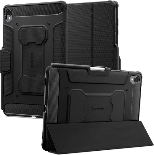 Miniatura 14 de Spigen Funda Rugged Armor para Galaxy Tab S8 (2022) / Tab S7 (2020) con soporte para bolígrafo S integrado, color negro
