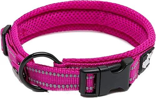 Miniatura 11 de Truelove TLC5011 - Collar para perro reflectante con hebilla Duraflex de alta calidad, cincha de nailon de alta calidad, sin estrangulamiento, Negro