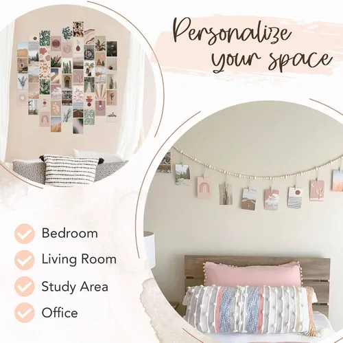 Miniatura 6 de Artivo Kit de collage de pared bohemio para niñas adolescentes, bonita decoración de habitación, imágenes estéticas de decoración de pared
