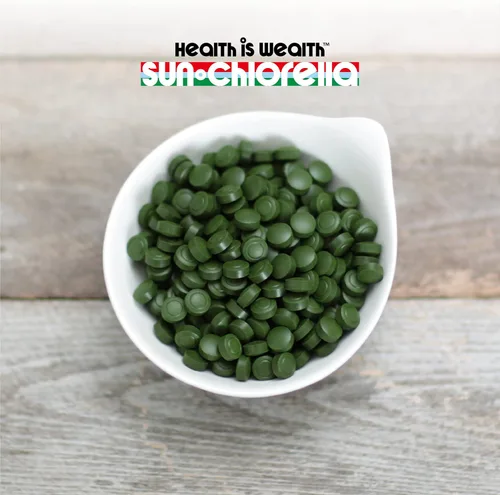 Miniatura 8 de Sun Chlorella Suplemento superalimento de algas verdes de 200 mg - Pared celular pulverizada - Clorofila, CGF, B12 activo, hierro, proteína, sin OMG