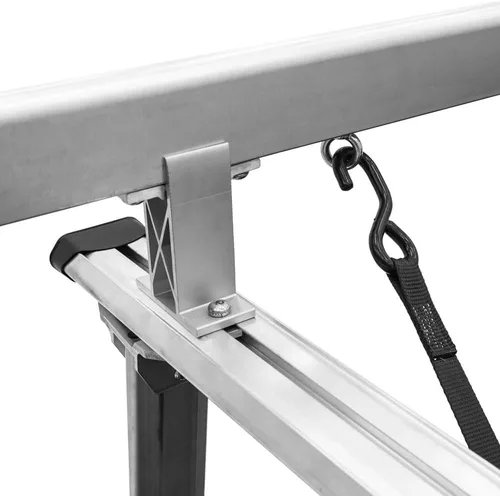 Miniatura 6 de estante de aluminio universal para camionetas para cabinas - capacidad de 800 lb - se adapta a camas de camiones completas, medianas y compactas