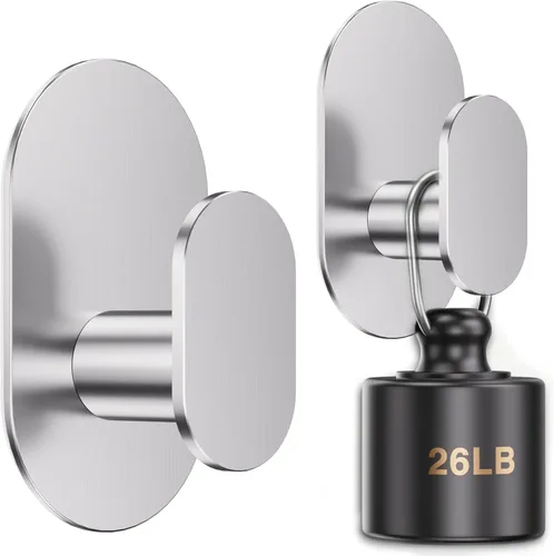 Miniatura 11 de Aikzik Ganchos Adhesivos, Ganchos de Pared Extra Fuertes de Servicio Pesado de 26 Libras para Colgar Abrigo, Bata, Toalla, Correas y Collares