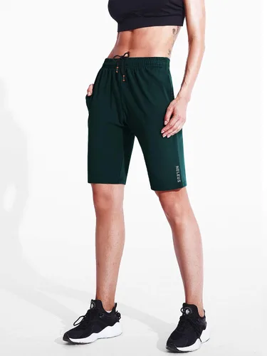 Miniatura 41 de NELEUS Pantalones cortos de correr ligeros para mujer, pantalones cortos atléticos de entrenamiento para yoga con bolsillo
