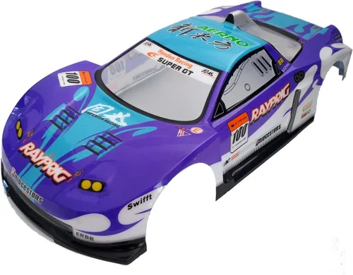 Miniatura 7 de Escala 1/10 RC pintada precortada Drift Racing Touring Onroad Carrocería de coche Ancho 7.480 in con accesorios de espejo retrovisor (VP rojo)