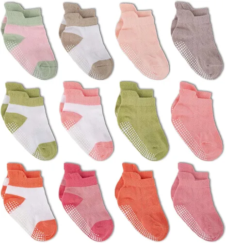 Miniatura 19 de Calcetines tobilleros antideslizantes Zaples para bebés con suelas antideslizantes para bebés, niños pequeños, niños y niñas
