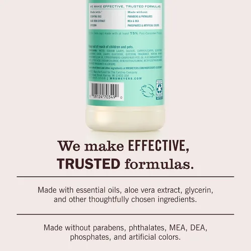 Miniatura 5 de Mrs. Meyer's Clean Day - Detergente líquido para platos, aroma a menta, fórmula biodegradable, 16 fl oz oz.