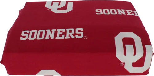 Miniatura 2 de College Covers Everything Comfy Oklahoma Sooners - Juego de sábanas de 3 piezas, tamaño individual, fondo del color del equipo, 1 sábana encimera, 1