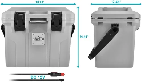 Miniatura 2 de Monoprice Emperor 15 - Refrigerador portátil de 15 litros con adaptador de enchufe de automóvil, 12 V CC para automóvil/SUV/camioneta/furgoneta/RV