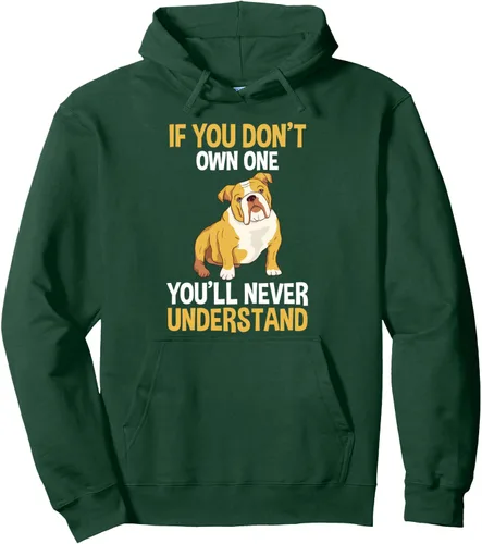 Miniatura 6 de Sudadera con capucha para perro Bulldog inglés, Negro