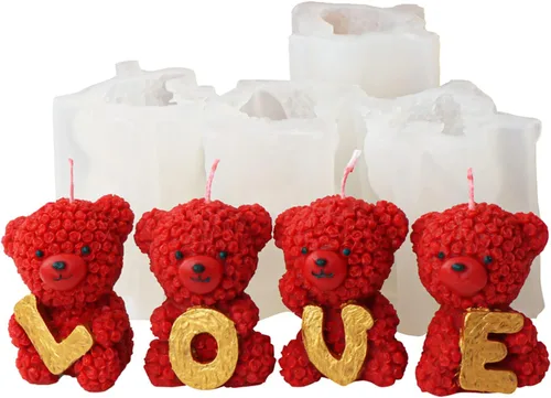 Miniatura 8 de Moldes de silicona para velas (paquete de 2 velas de erizo)