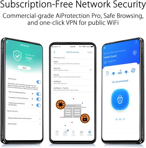 Miniatura 3 de ASUS ZenWiFi AX6600 Tri-Band Mesh WiFi 6 System (XT8 3PK) - Cobertura para todo el hogar de hasta 8,200 pies cuadrados y más de 8 habitaciones