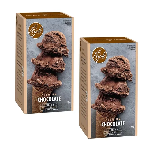 Miniatura 13 de Triple Scoop - Pastel de cumpleaños prémium (2) mezcla de helado para hacer helados. Simple, fácil, delicioso. De mezcla gourmet a máquina en 5