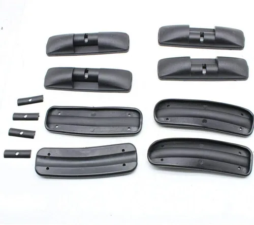 Miniatura 5 de 2 portaequipajes universales para techo de coche, barra transversal, para 4 o 5 puertas, cesta con 2 llaves para HondaCivic 2006-2020, color negro