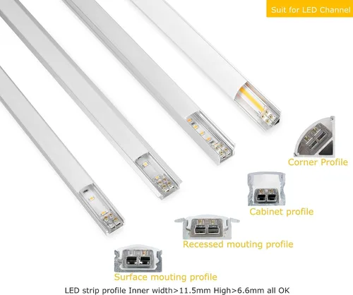 Miniatura 7 de Threetwofour Paquete de 15 conectores de tira de luz LED de un solo color, conector de tira LED sin soldadura, 0.315 in, 2 pines, tira de conector