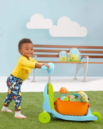 Miniatura 5 de Skip Hop juguete 3 en 1 para bebés, caminador, carrito de juguete, para empujar, con forma de perro