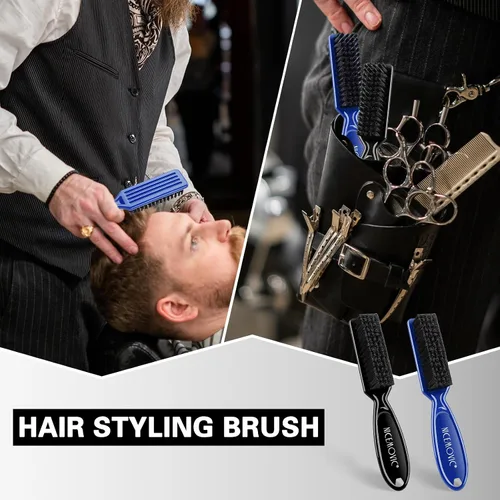 Miniatura 4 de NICEMOVIC 10 Piezas Cepillo de Limpieza para Cortapelos de Barbero, Suministros de Accesorios de Barbería, Juego a Granel de Mini Cepillo