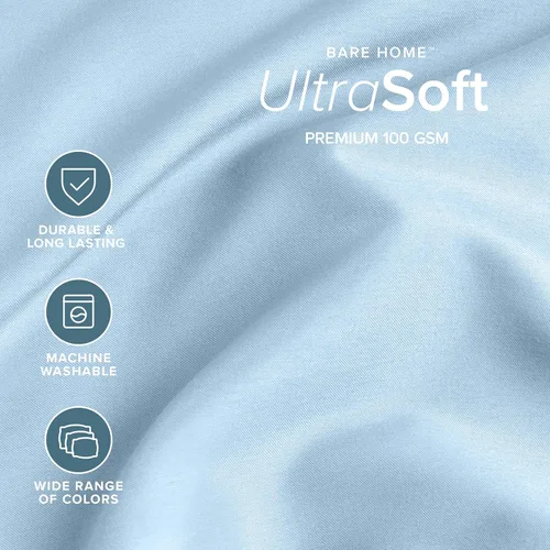 Miniatura 4 de Bare Home Juego de sábanas tamaño Full - Microfibra ultrasuave de lujo 1800 - Sábanas de cama - Doble cepillado - Bolsillos profundos - Ajuste fácil