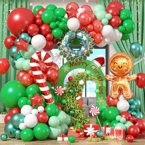 Miniatura 11 de Kit de Arco de Globos Paready Graduación 2025, 120 Piezas de Arco de Globos Graduación Negro y Dorado, Globos de Confeti Negro y Dorado Metálicos