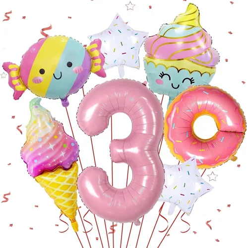 Miniatura 8 de Decoraciones de cumpleaños de sirena para la 7ª niña, kit de globos rosa y azul, globos de cola de mar para niñas, fiesta de sirena, baby shower