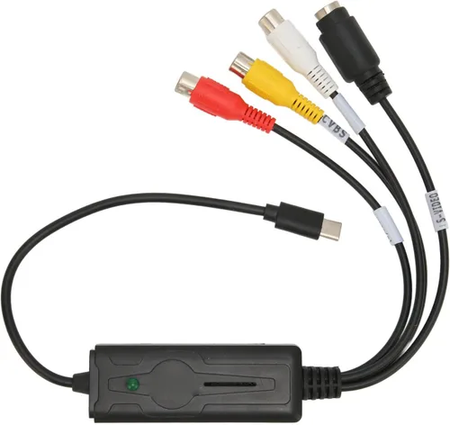 Tipo C Audio Video Capture Card to USB Converter, Adaptador para Vista para para OS para 10/8.1/8/7, para conferencias, grabación de juegos