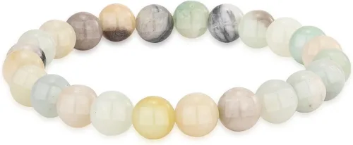 Miniatura 32 de Crystal Vibe Pulseras de cuentas de 0.315 in para mujeres y hombres, pulseras de cristal con piedras preciosas naturales, tamaño elástico ajustable