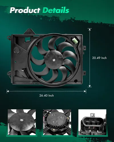 Miniatura 2 de SCITOO Reemplazo del conjunto del ventilador de refrigeración del motor para Chevrolet 2012-2018 para Sonic 1.8L Reemplazar 622840 95352380 95080111
