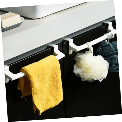 Miniatura 5 de 4 ganchos de puerta para colgar toallas para colgar en la pared, toallero para cocina, paños de cocina, toallero, toallero para baño, toallero