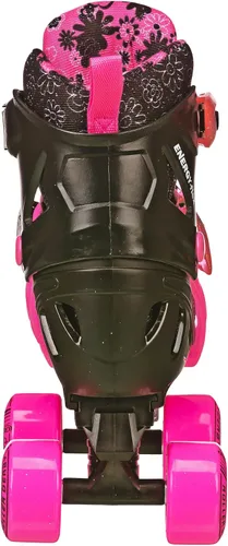Miniatura 3 de Roller Derby Trac Star - Patines ajustables para niños, principiantes Pink Daisy